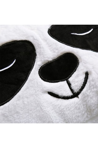 Sac de couchage transformable en oreiller panda - Blanc et noir - 170 x 70 cm
