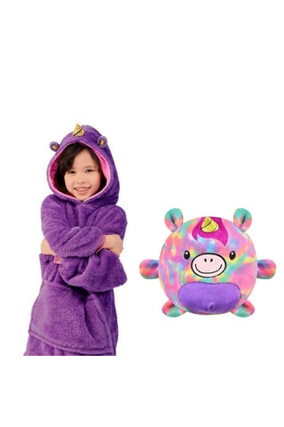 Sweat convertible en peluche extra douce - Violet