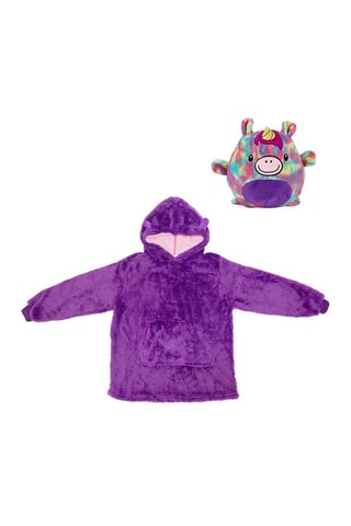 Sweat convertible en peluche extra douce - Violet