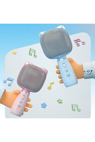 Micro de karaoké - Bleu