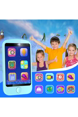 Téléphone portable A16 pour enfant - Bleu