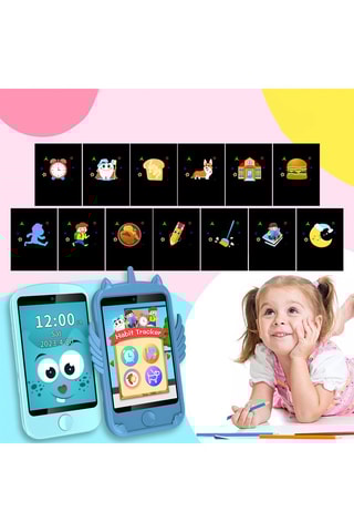 Téléphone portable A16 pour enfant - Bleu