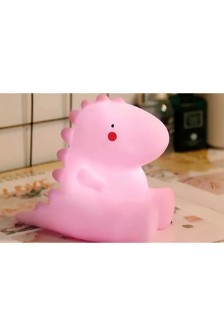 Veilleuse LED pour enfant Dinosaure - Rose