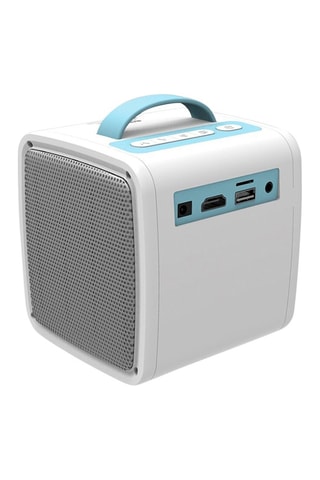 Mini vidéoprojecteur multimédia - Blanc et bleu