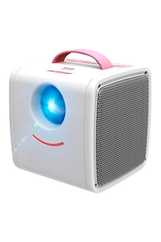 Mini vidéoprojecteur multimédia - Blanc et rose