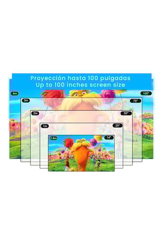 Mini projecteur LCD YT200 - De 14 à 100 pouces