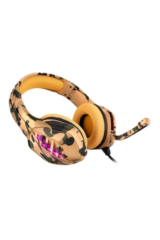 Casque gaming J1 - Beige et vert