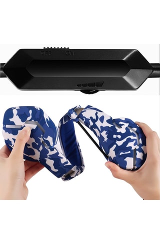 Casque gaming J10 - Bleu et blanc