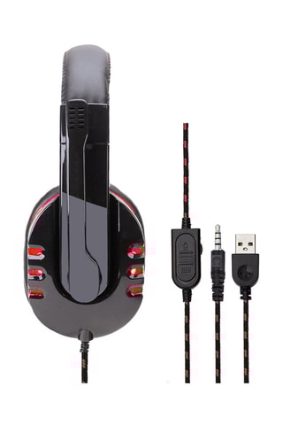 Casque gaming SY733MV - Noir et rouge