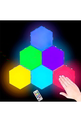 6 lampes à LED à relier - Multicolore