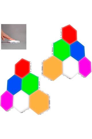 6 lampes à LED à relier - Multicolore