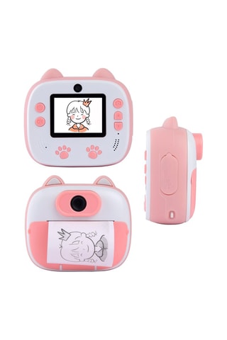 Appareil photo numérique pour enfants avec impression instantanée - Rose