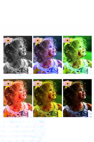 Appareil photo numérique pour enfants - Rose