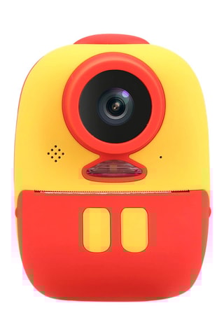 Appareil photo numérique pour enfants avec impression instantanée - Jaune et rouge