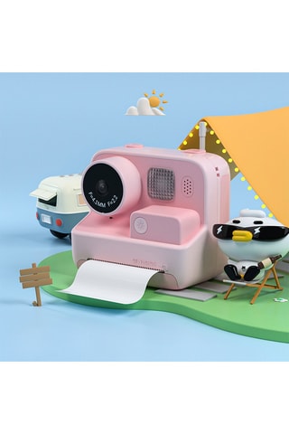 Appareil photo numérique pour enfants avec impression instantanée - Rose