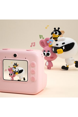 Appareil photo numérique pour enfants avec impression instantanée - Rose