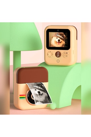 Appareil photo numérique avec impression instantanée Epsilon Mini - Marron et beige