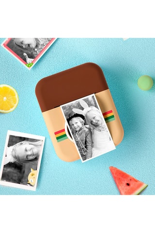 Appareil photo numérique avec impression instantanée Epsilon Mini - Marron et beige