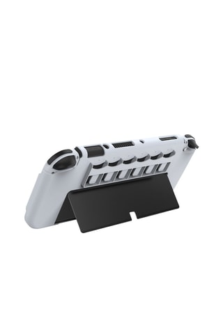 2 housses de protection avec 6 emplacements pour cartes de jeu Switch OLED - Transparent et blanc