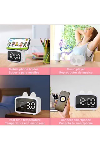 Réveil LCD - Blanc