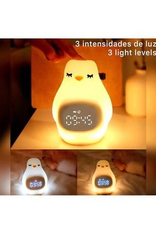 Réveil pour enfant avec lumière - Blanc