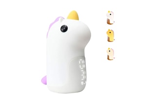 Réveil avec veilleuse pour enfant Licorne - Blanc