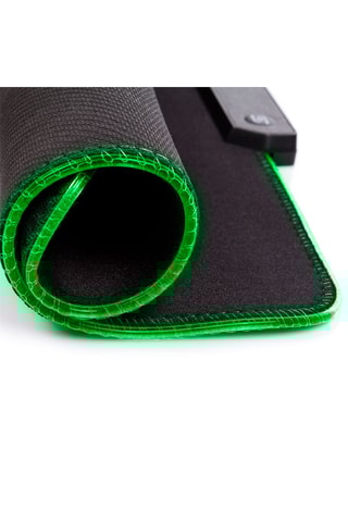 Tapis de souris gaming avec LED RGB - Noir