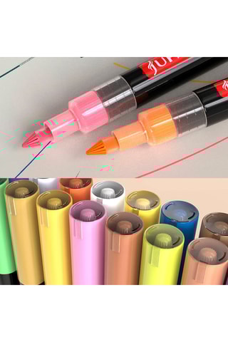 12 marqueurs pour peinture acrylique  -  12 encres