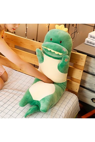 Oreiller dinosaure - Vert - 90 x 25 x 25 cm