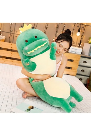 Oreiller dinosaure - Vert - 90 x 25 x 25 cm