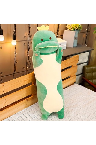 Oreiller dinosaure - Vert - 90 x 25 x 25 cm