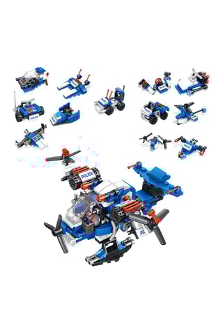 Avion de police 12 en 1 - 251 pièces