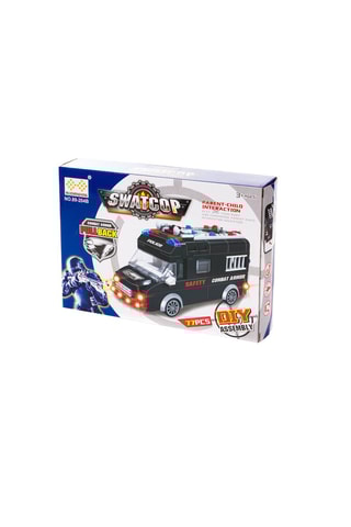 Fourgon de police à construire - 77 pièces - Dès 3 ans