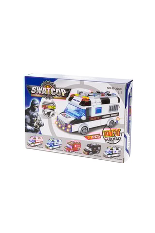 Fourgon de police à construire - 77 pièces - Dès 3 ans
