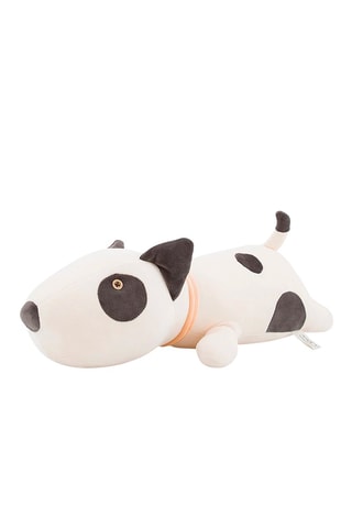 Coussin chien - Ecru et noir - 99 cm