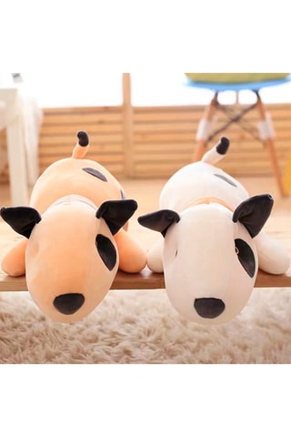 Coussin chien - Ecru et noir - 99 cm