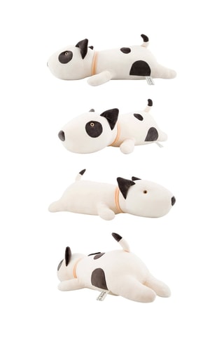 Coussin chien - Ecru et noir - 99 cm