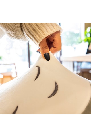 Coussin chaton - Gris et blanc - 70 cm