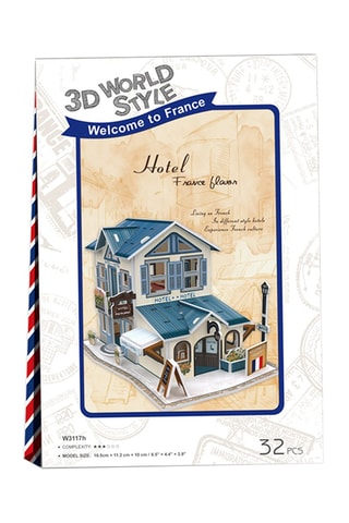 Puzzle 3D Hôtel français classique - 32 pièces - Dès 6 ans