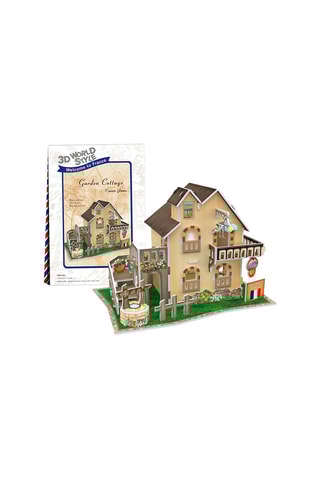 Puzzle 3D Maison française avec jardin - 33 pièces - Dès 6 ans