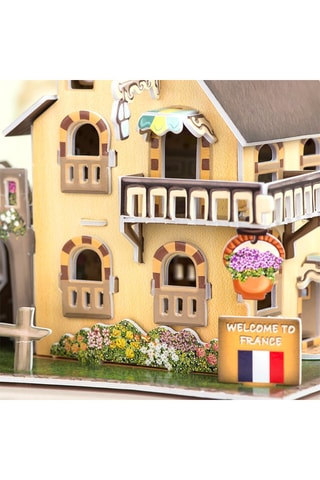 Puzzle 3D Maison française avec jardin - 33 pièces - Dès 6 ans