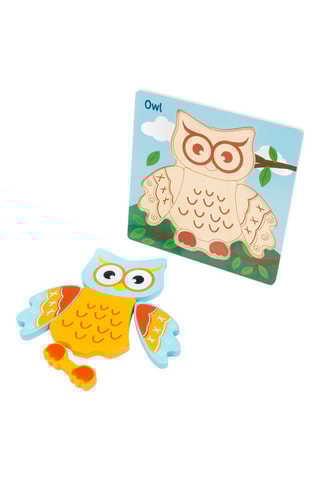 Puzzle en bois Hiboux - 5 pièces - Dès 3 ans
