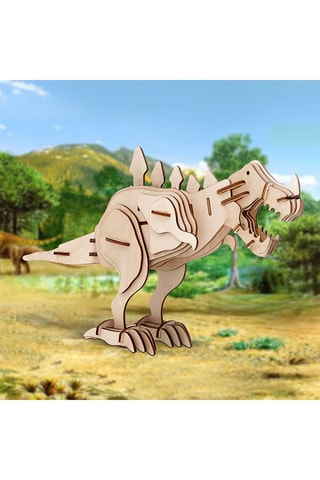 Puzzle 3D en bois T-Rex 67 pièces -  Dès 3 ans