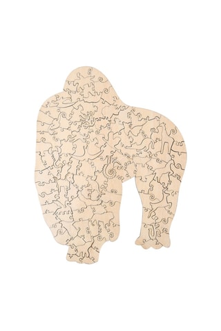 Puzzle gorille 3D en bois - Dès 3 ans - A4
