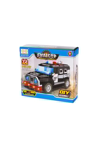 Véhicule d'assaut de la police SWAT à construire - 72 pièces - Dès 3 ans