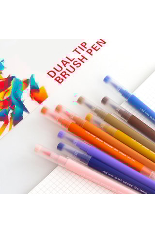 72 feutres double pointe - 1-2 mm / 0,4 mm