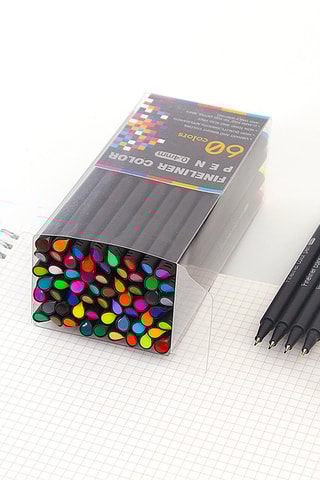 60 feutres Fineliner - Multicolore