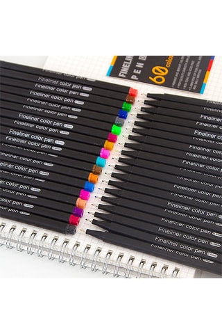 60 feutres Fineliner - Multicolore