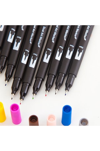 100 feutres doubles - Multicolore