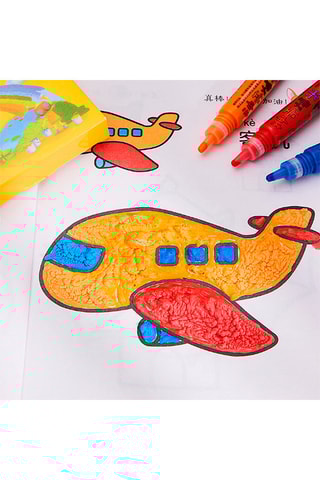 6 stylos magiques 3D - 6 encres